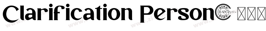 Clarification Person字体转换